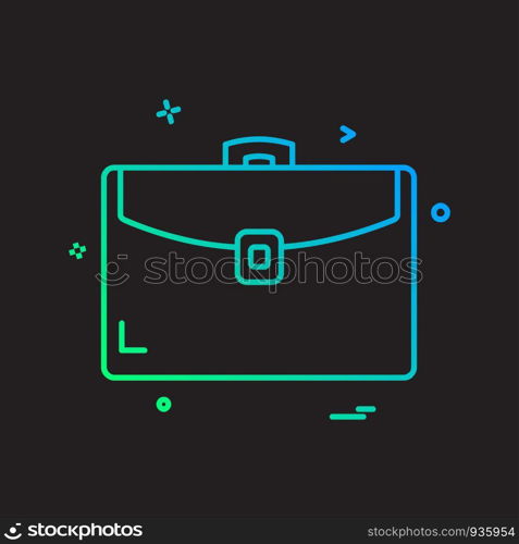 Breifcase icon design vector