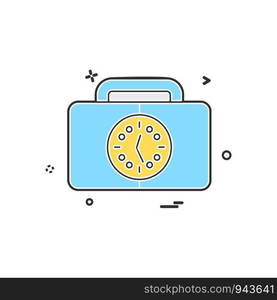 Breifcase icon design vector