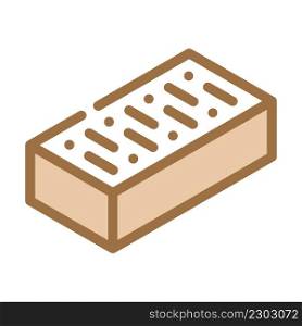 brick for building wall color icon vector. brick for building wall sign. isolated symbol illustration. brick for building wall color icon vector illustration