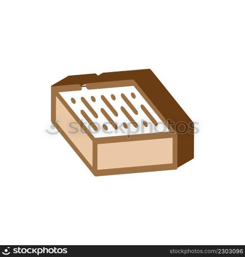brick for building wall isometric icon vector. brick for building wall sign. isolated symbol illustration. brick for building wall isometric icon vector illustration