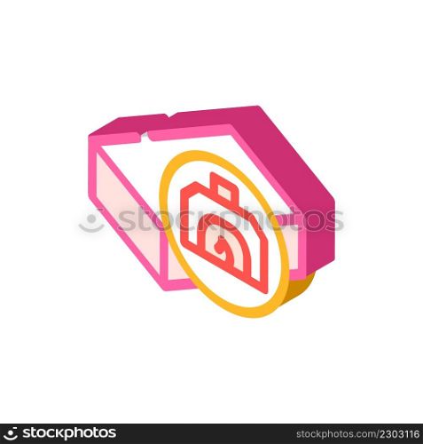 brick for ovens isometric icon vector. brick for ovens sign. isolated symbol illustration. brick for ovens isometric icon vector illustration