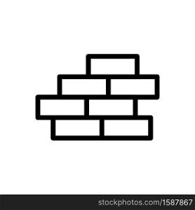 brick icon vector design trendy