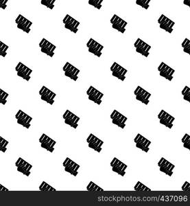 Brick in a hand pattern seamless in simple style vector illustration. Brick in a hand pattern vector