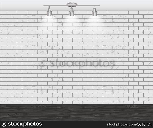 Brick Wall for Your Text and Images, Vector Illustration.