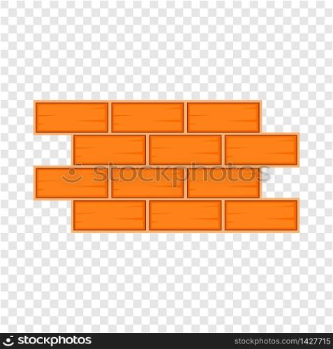 Brick wall icon. Cartoon illustration of brick wall vector icon for web. Brick wall icon, cartoon style
