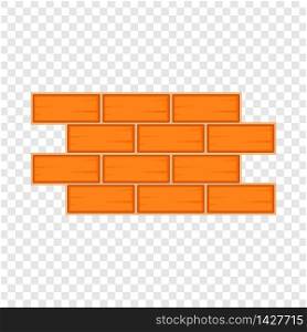 Brick wall icon. Cartoon illustration of brick wall vector icon for web. Brick wall icon, cartoon style