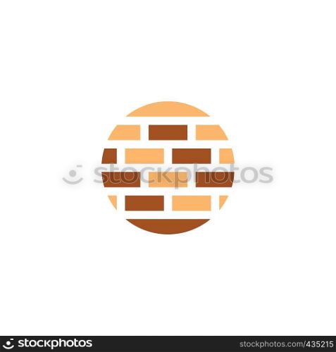 brick wall logo design element icon