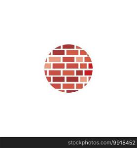 Brick wall logo vector ilustration design