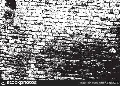 Brick wall overlay texture - for your design. EPS10 vector.