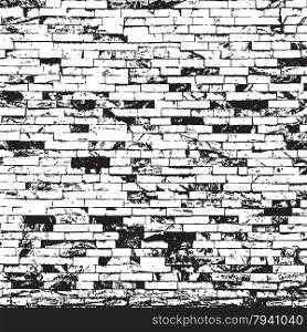 Brick wall overlay texture - for your design. EPS10 vector.