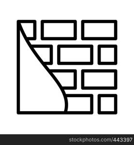 Brick wall Vector Icon Sign Icon Vector Illustration For Personal And Commercial Use...Clean Look Trendy Icon...