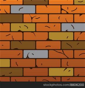 Brick wall vector image