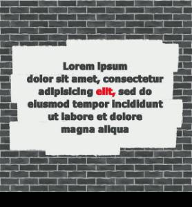 Brick Wall with Place for Text