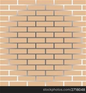 Bricks, wall. vector art illustration