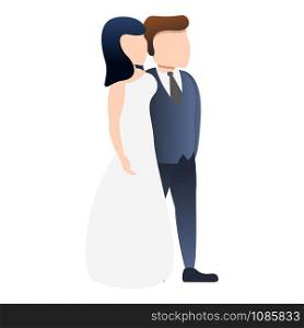 Bride wedding icon. Cartoon of bride wedding vector icon for web design isolated on white background. Bride wedding icon, cartoon style