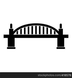 Bridge icon. Simple illustration of bridge vector icon for web. Bridge icon, simple style