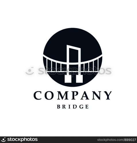 Bridge icon vector illustration Logo template design