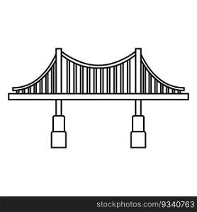 bridge icon vector template illustration logo design