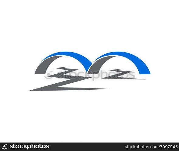bridge ilustration logo vector template