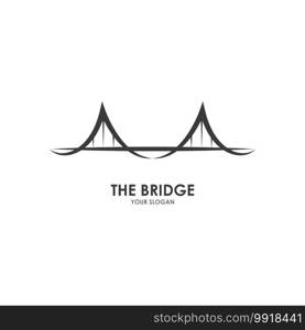 Bridge ilustration logo vector template