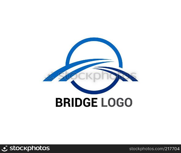 Bridge logo and symbol vector template