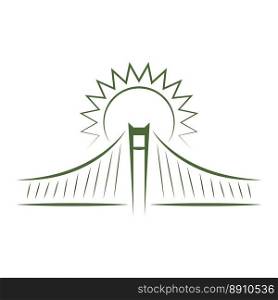 Bridge logo icon design illustration