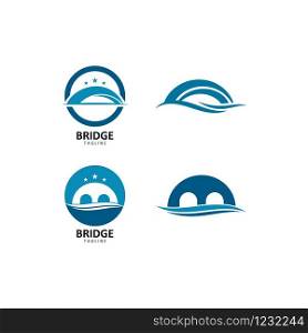 bridge Logo Template vector icon illustration design