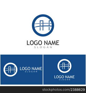 Bridge Logo Template vector icon illustration design