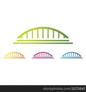 Bridge logo template vector icon set