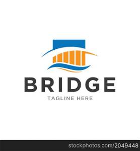 bridge logo vector design template