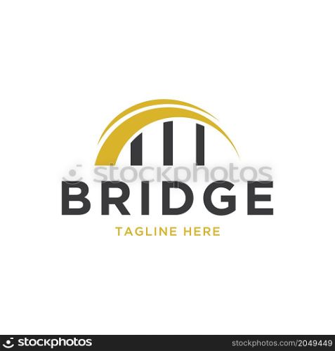 bridge logo vector design template