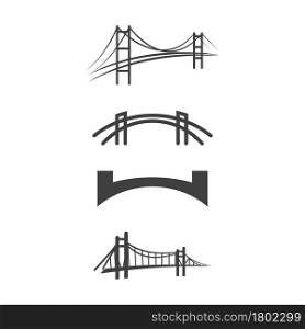 Bridge vector icon illustration design template