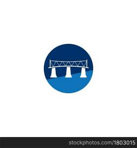 Bridge vector icon illustration logo design