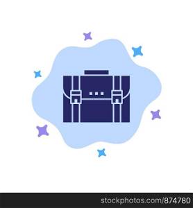 Briefcase, Business, Case, Documents, Marketing, Portfolio, Suitcase Blue Icon on Abstract Cloud Background