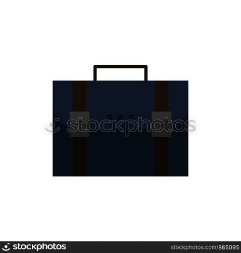 Briefcase, Business, Case, Documents, Marketing, Portfolio, Suitcase Flat Color Icon. Vector icon banner Template