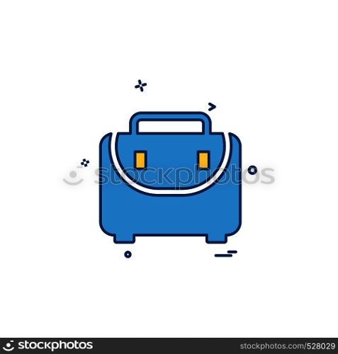 briefcase business case portfolio suitcase icon vector design