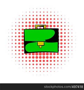 Briefcase comics icon isolated on a white background. Briefcase comics icon