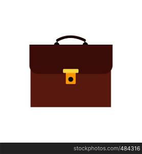 Briefcase flat icon isolated on white background. Briefcase flat icon