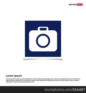 Briefcase Icon - Blue photo Frame