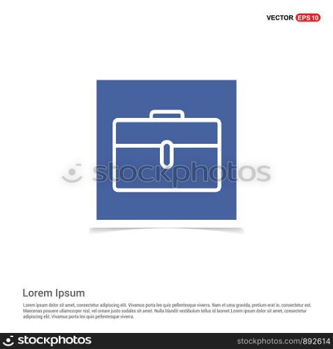 Briefcase icon - Blue photo Frame