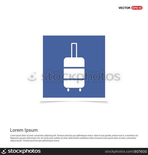 Briefcase Icon - Blue photo Frame