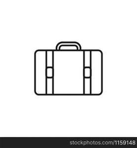 Briefcase icon design template vector isolated illustration. Briefcase icon design template vector isolated