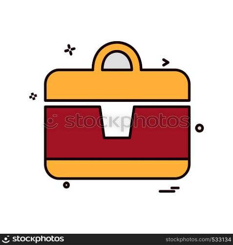 Briefcase icon design vector