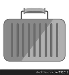 Briefcase icon flat isolated on white background vector illustration. Briefcase icon isolated