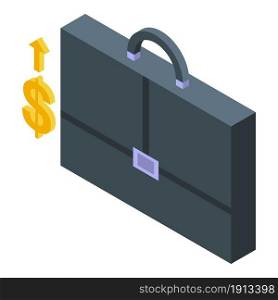 Briefcase icon isometric vector. Work bag. Business suitcase. Briefcase icon isometric vector. Work bag