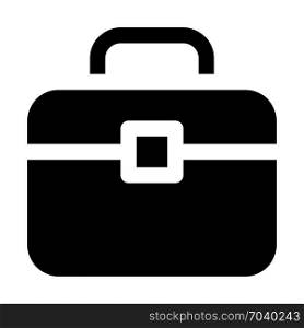briefcase, icon on isolated background