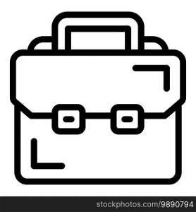 Briefcase icon. Outline briefcase vector icon for web design isolated on white background. Briefcase icon, outline style
