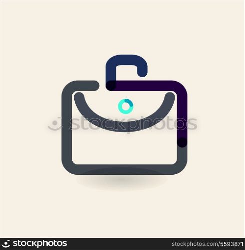 Briefcase icon - Vector illustration