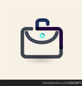 Briefcase icon - Vector illustration