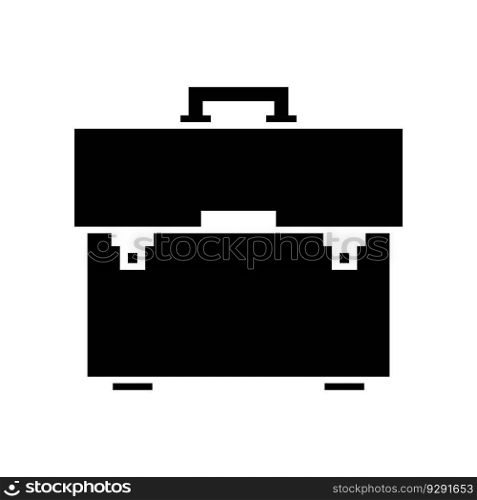 Briefcase vector icon. Bag,portfolio symbol. Flat vector sign isolated on white background. Simple vector illustration for graphic and web design.